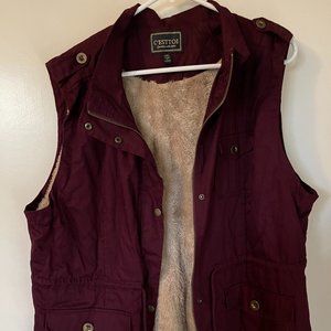 Beautiful Plus Size (3X) Vest Wine Colored